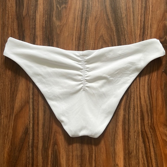 Becca Adela Fine Line Ruched Hipster Bikini Bottom - Picture 8 of 12